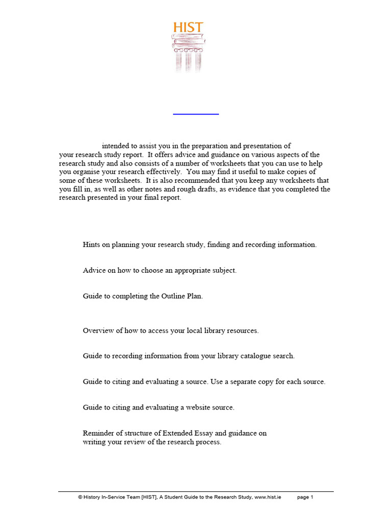 Research Study Guide for History Students | PDF | Libraries | Essays