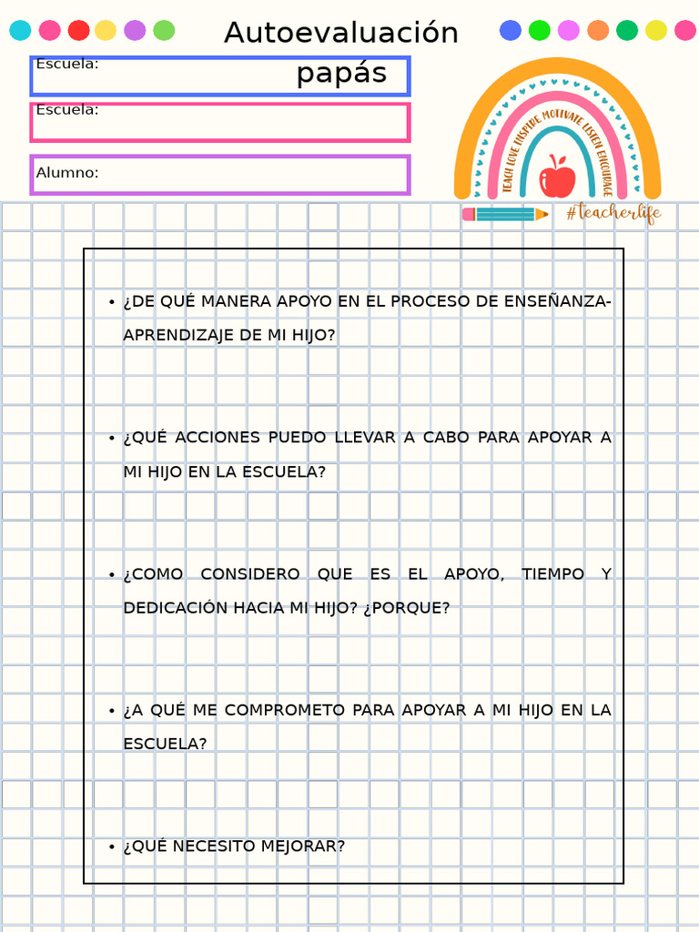 Autoevaluacion Papás | PDF