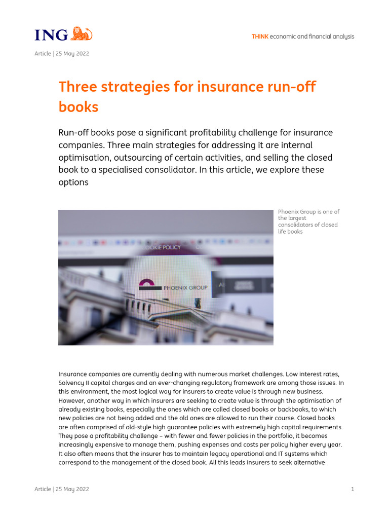 Strategies for Managing Insurance Run-Off | PDF | Insurance | Mergers ...