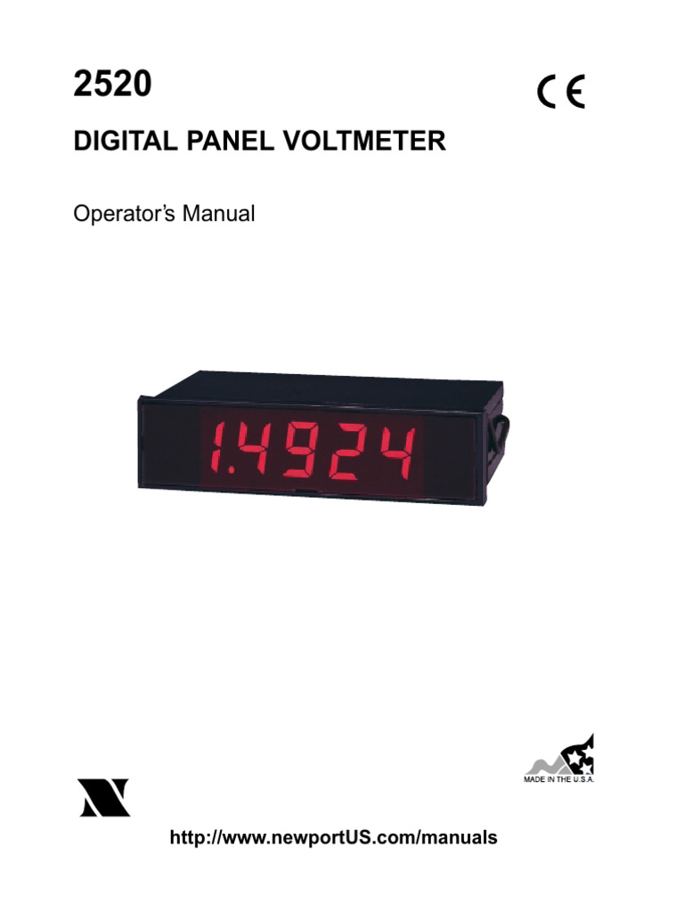 Digital Panel Voltmeter Manual | PDF | Indemnity | Legal Liability