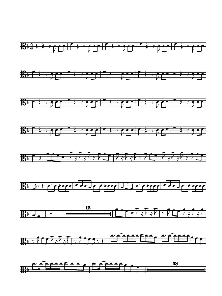Back Back Back - Viola | PDF