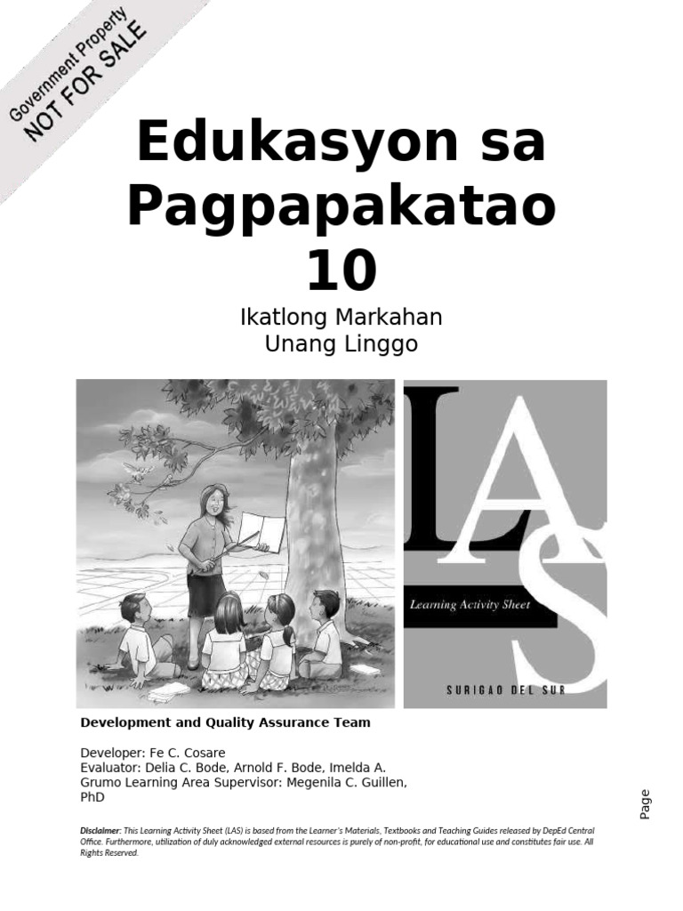 Esp10 q3 Week1 v4 | PDF