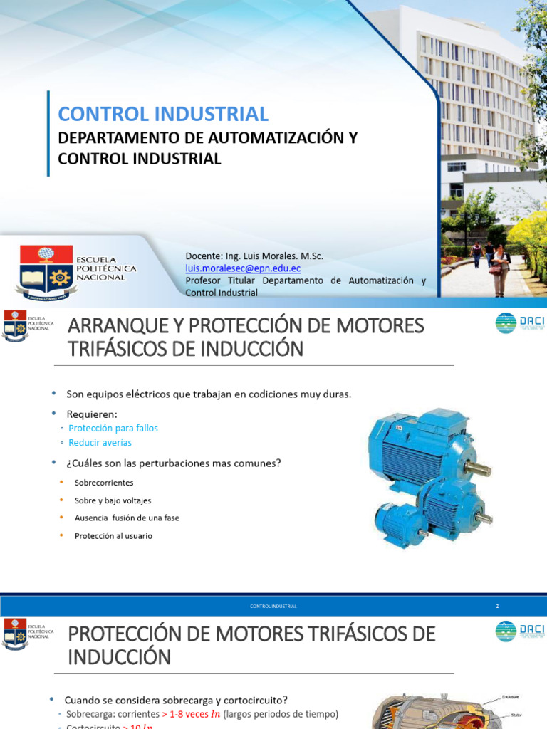 Protección y Arranque de Motores Trifásicos | PDF | Corriente eléctrica ...