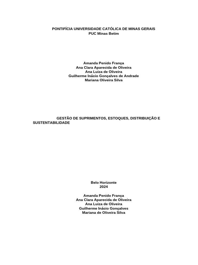 Template+ +logística+ +Trabalho+Interdisciplinar+ +lourdes+ +2024 | PDF ...