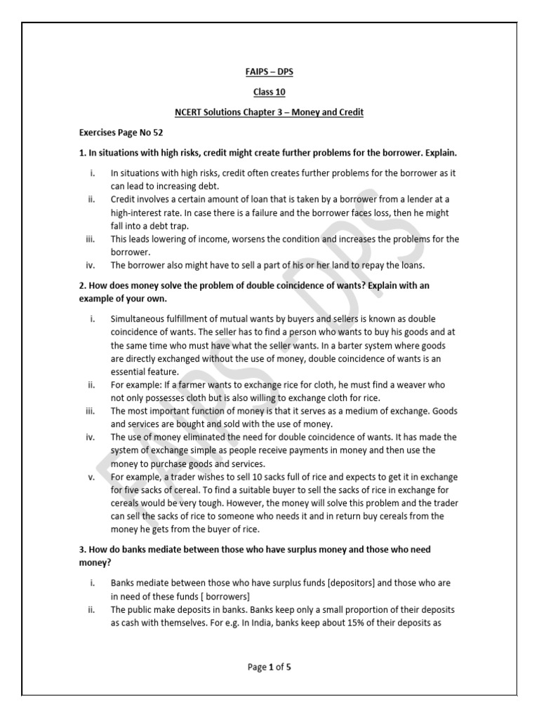 2024-25-ncert-chp-end-exercise-solution-chp-3-money-and-credit-pdf