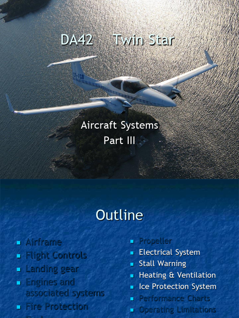 DA42 Aircraft Systems Overview | PDF | Pump | Engines