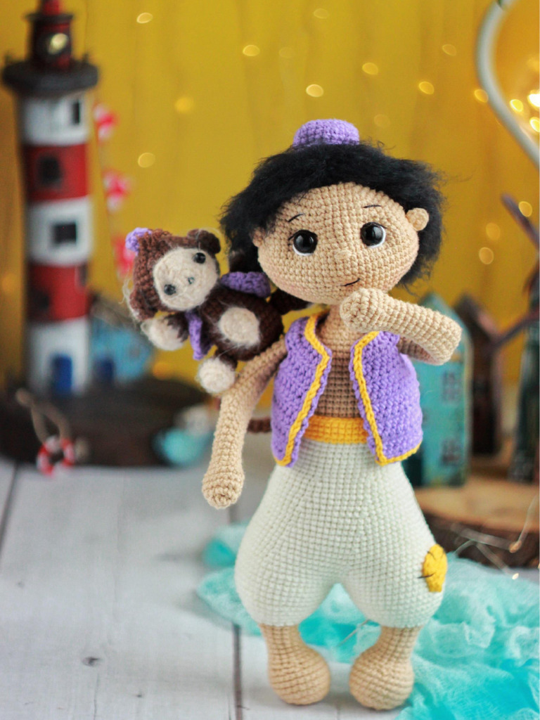 Aladdin Crochet Pattern No Foto | PDF | Crochet | Yarn