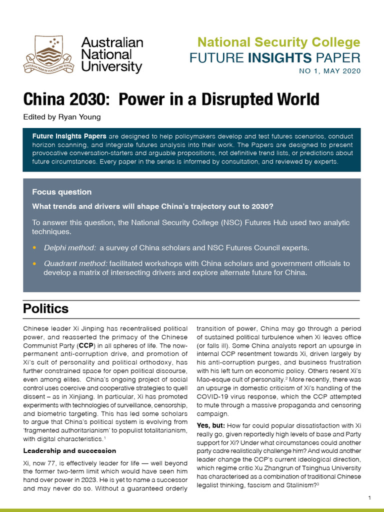 china2030 | PDF | China | World Politics