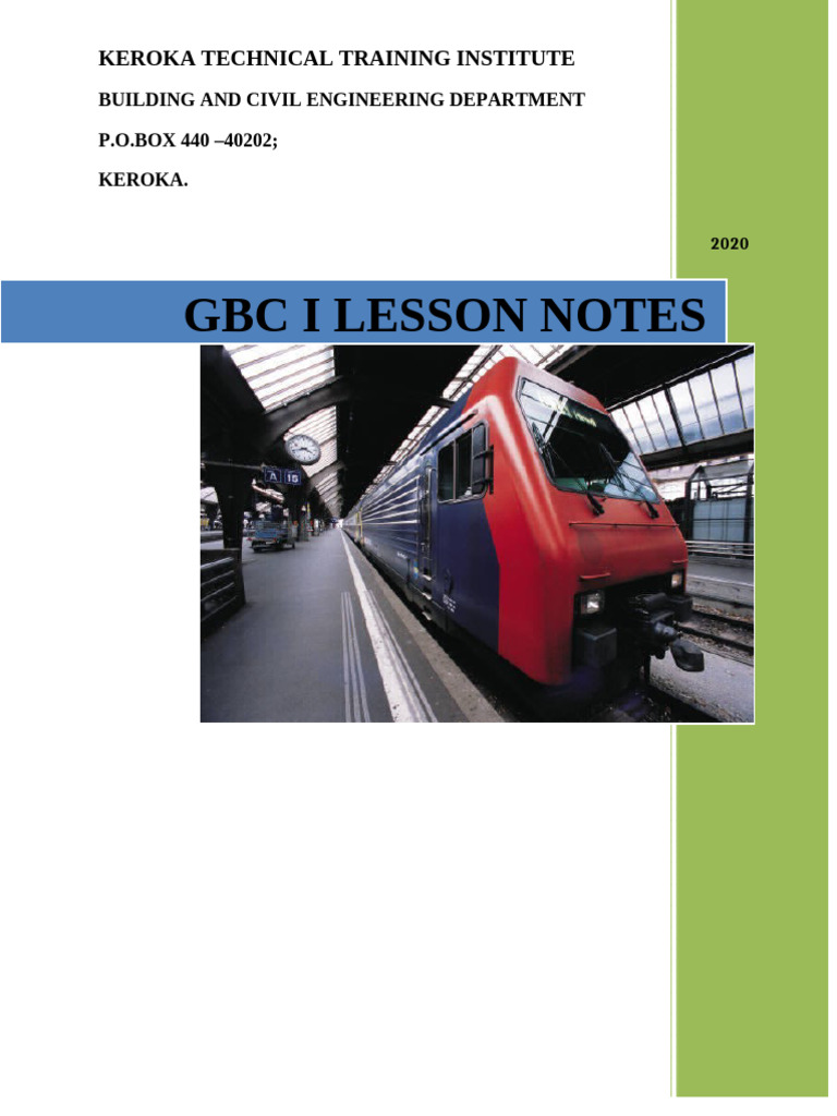 GBC pdf LECTURE NOTES | PDF | Deep Foundation | Concrete