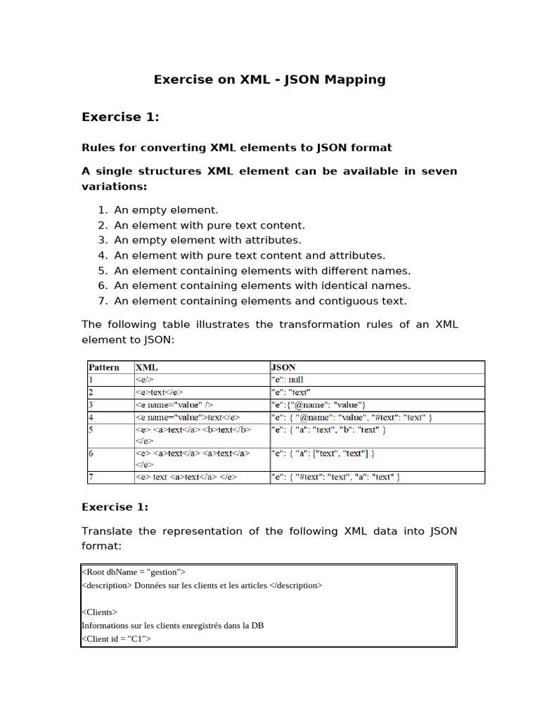 Exercise On XML Moodle | PDF