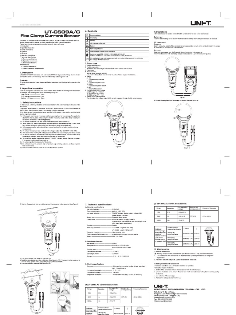 Ut-Cs09a Ut-Cs09c English Manual | PDF