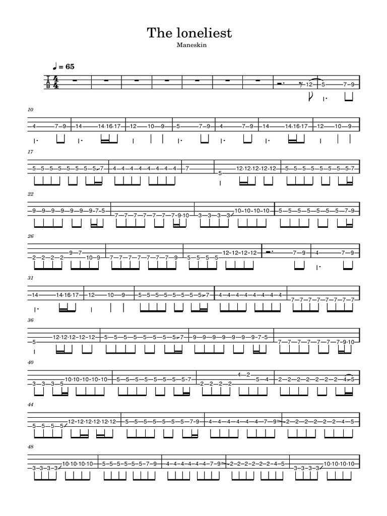 The Loneliest Bass | PDF