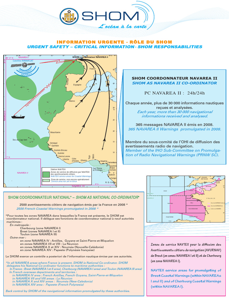 Avertissements Côtiers NAVAREA II | PDF