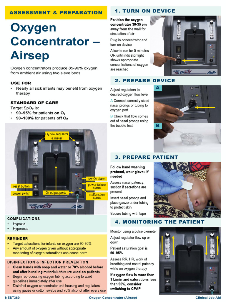 Clinical Job Aid - Oxygen Concentrator Airsep - Final - 12 02 2024 ...