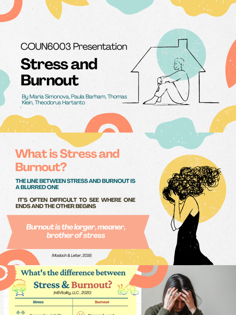 COUN6003 Group Presentation 3 | PDF | Occupational Burnout | Stress ...