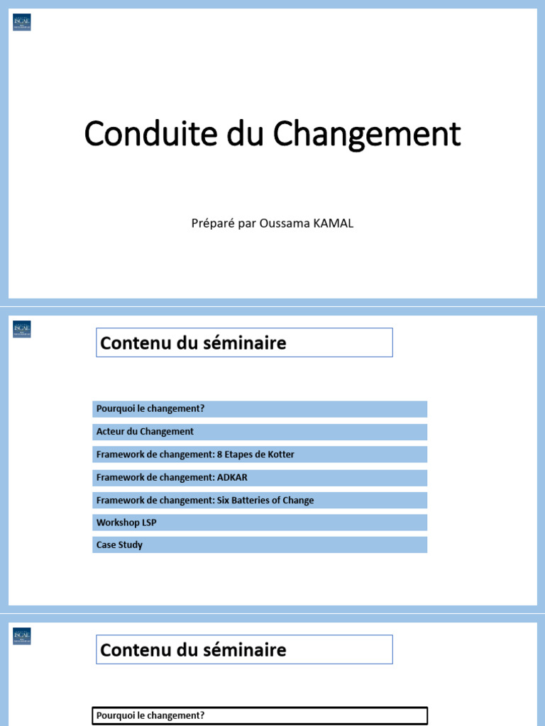Gestion du Changement : Stratégies Clés | PDF | la communication ...