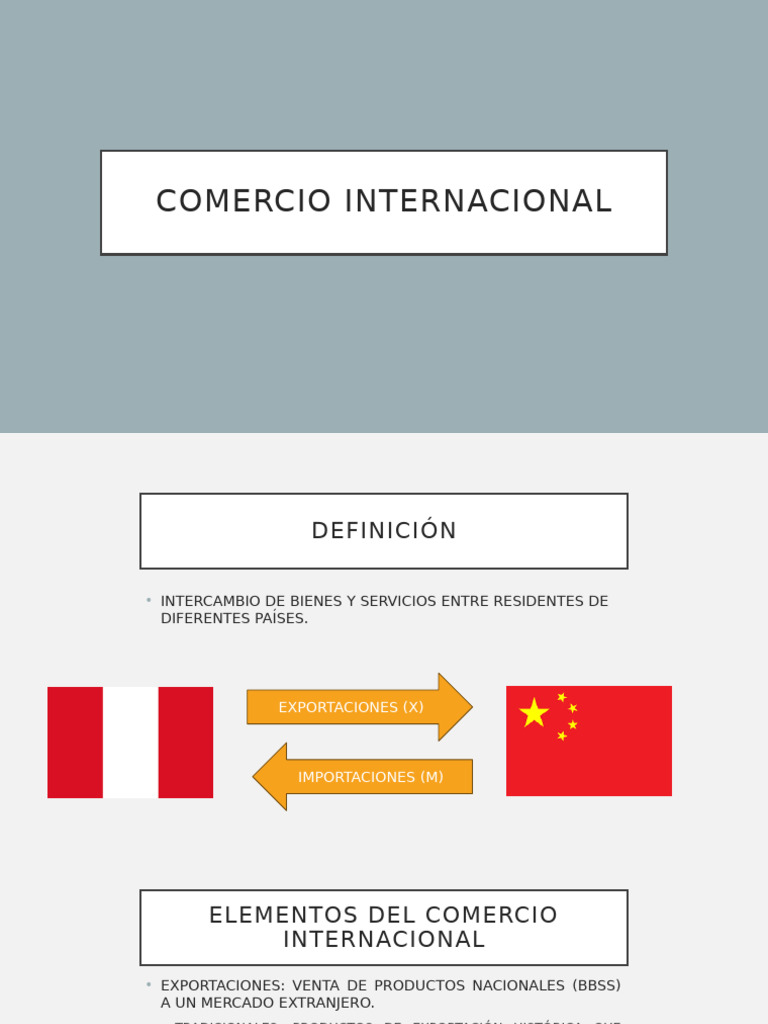 Comercio Internacional | PDF | Exportaciones | Balance de pagos