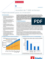 Una población mundial de 7000 millones