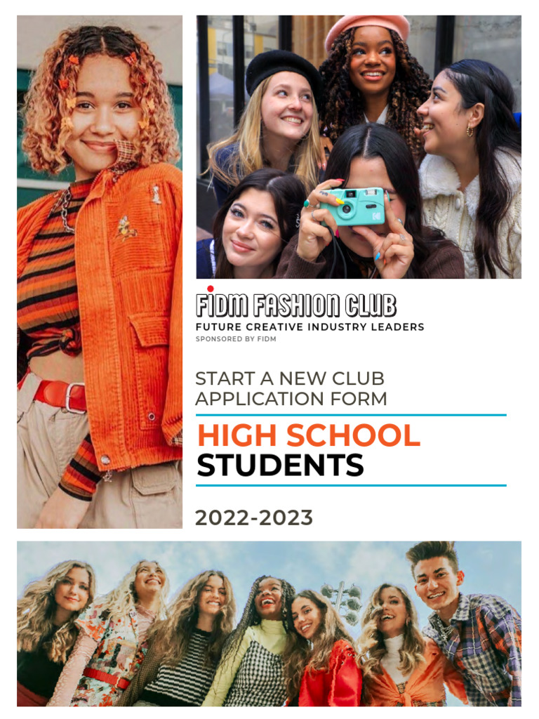 FIDM Fashion Club Application Guide | PDF | United States Nationality ...