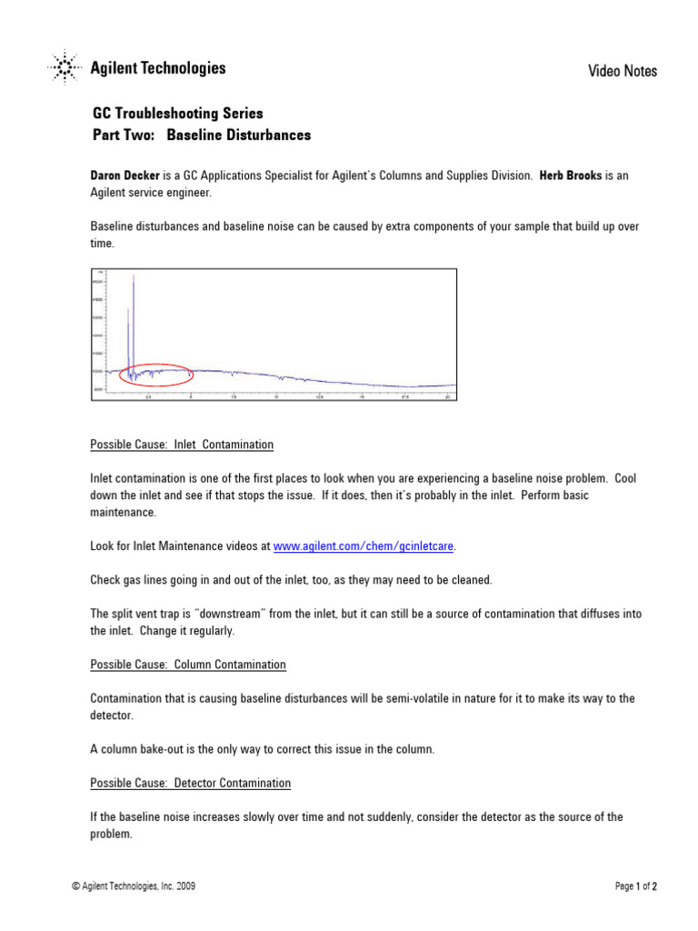 12-Baseline Disturbances (Video Notes) | PDF