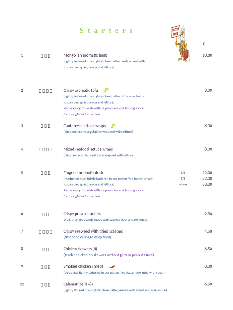 2023 C Main Menu GF 180123 | PDF | Stir Frying | Tofu