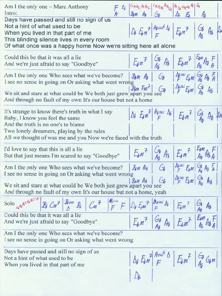 Am I The Only One | PDF
