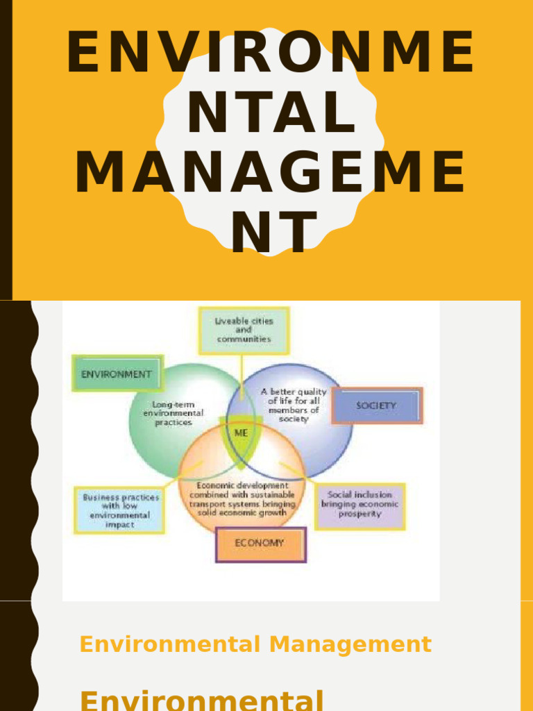 Environmental Management Overview | PDF | Sustainability | Agriculture
