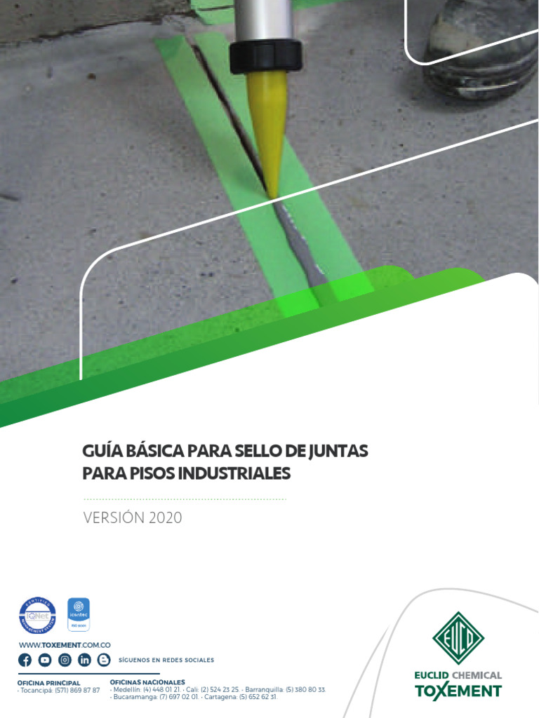 Guía para Sellado de Juntas en Pisos | PDF | Hormigón | Materiales