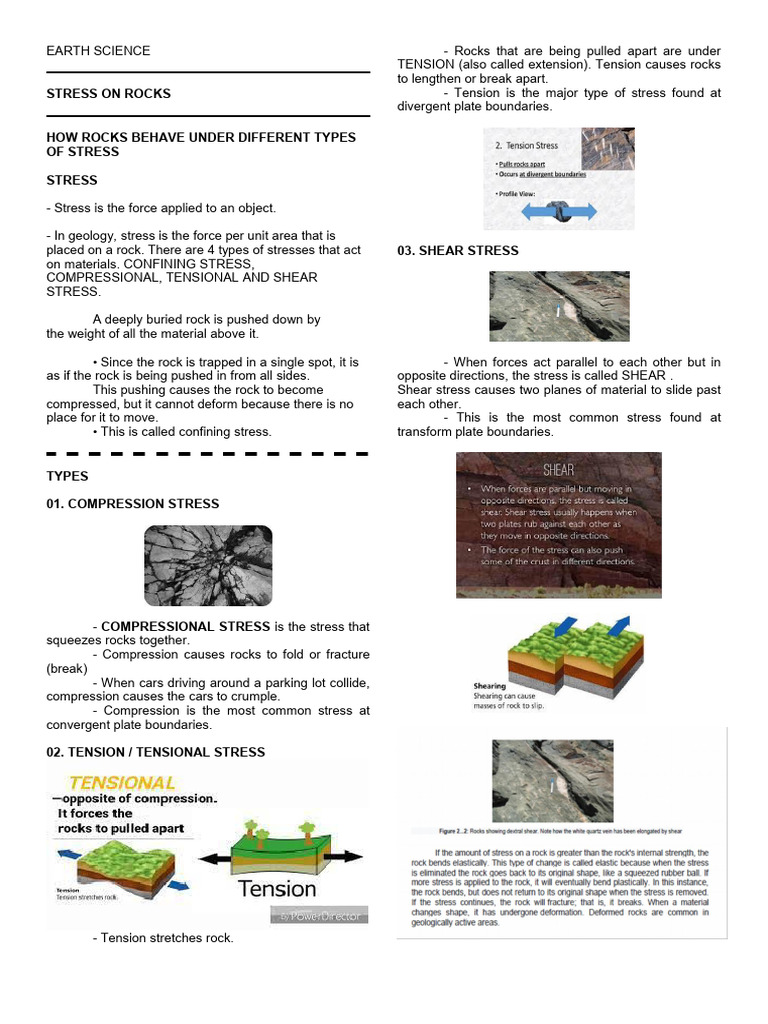 Stress On Rocks Ocean Basins | PDF | Oceans | Plate Tectonics