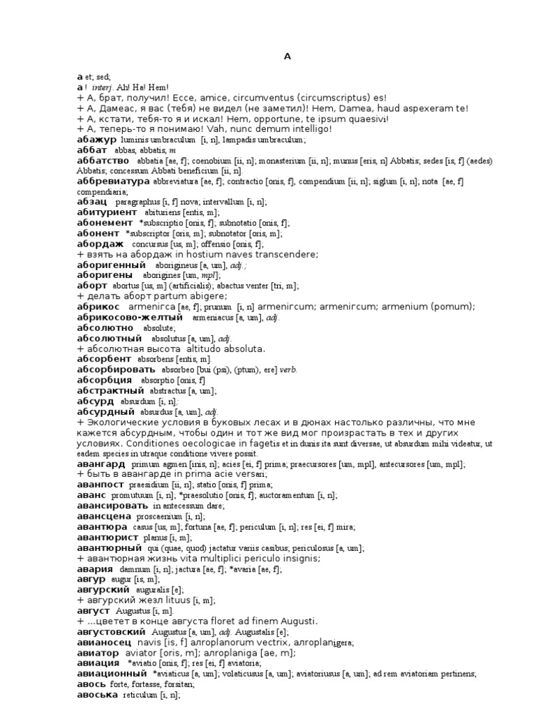 Latin Dictionary PDF