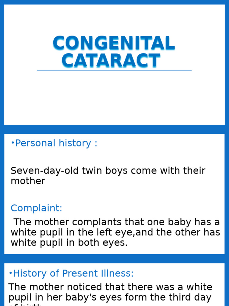 Congenital Cataract 1.1 | PDF | Cataract | Human Eye
