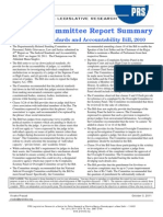 SCR Summary-The Judicial Standards and Accountability Bill, 2010