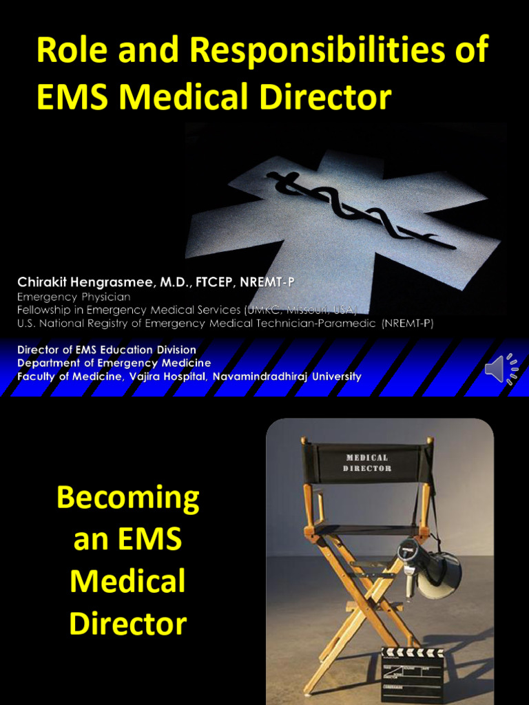 EMS Medical Director Roles Explained | PDF | Emergency Medical Services ...