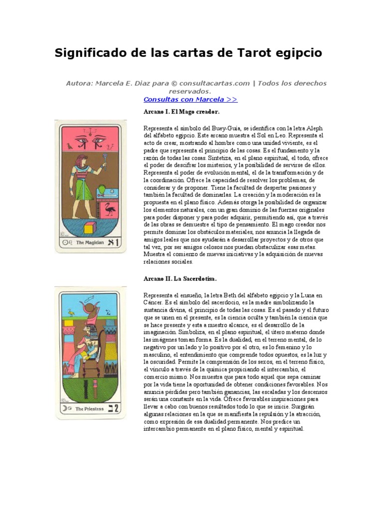 Tarot Egipcio | PDF | Moralidad | Conocimiento