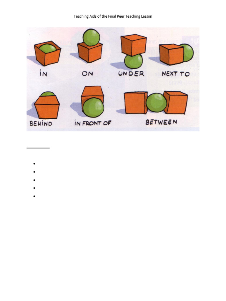 Teaching Aids First Lesson | PDF