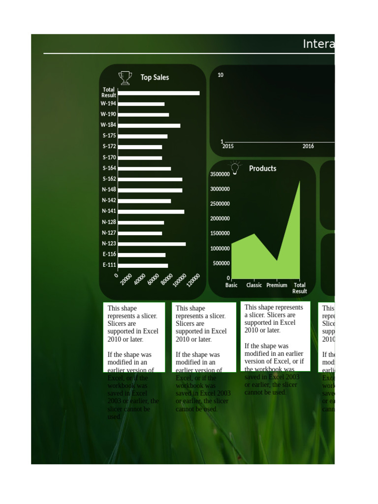 Interactive Online Sales Dashboard | PDF | Microsoft Excel | Microsoft