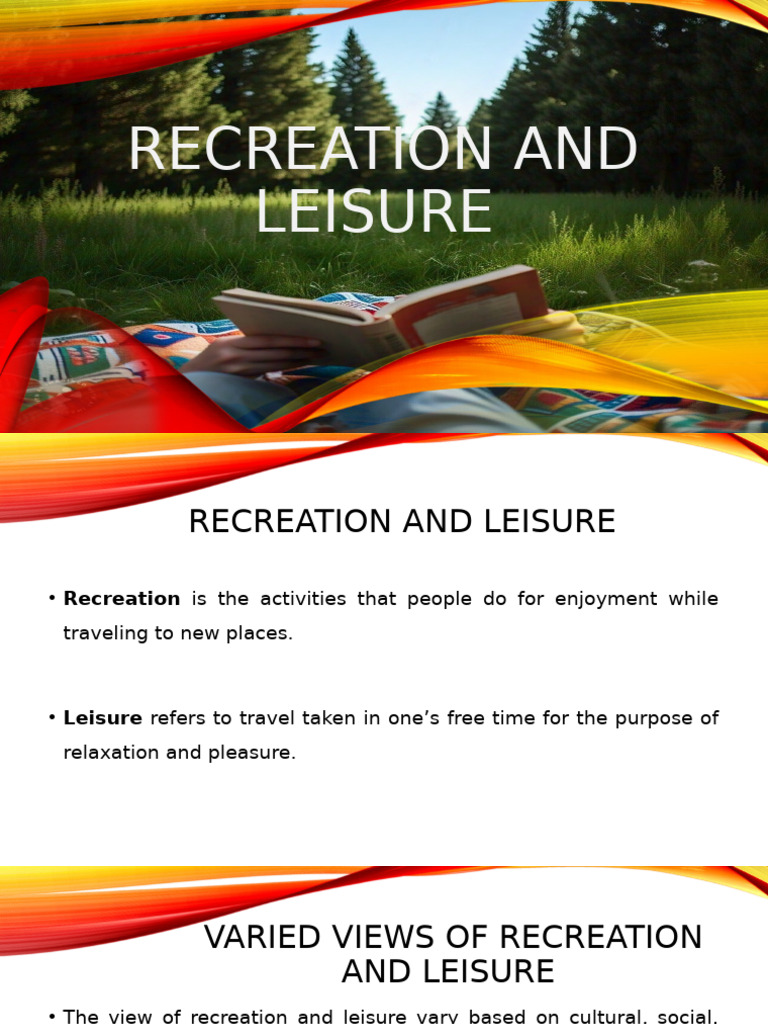 Growth and Types of Recreation | PDF | Recreation | Leisure