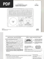 ポータブルCDプレーヤー取扱説明書 | PDF | Electronics | Consumer