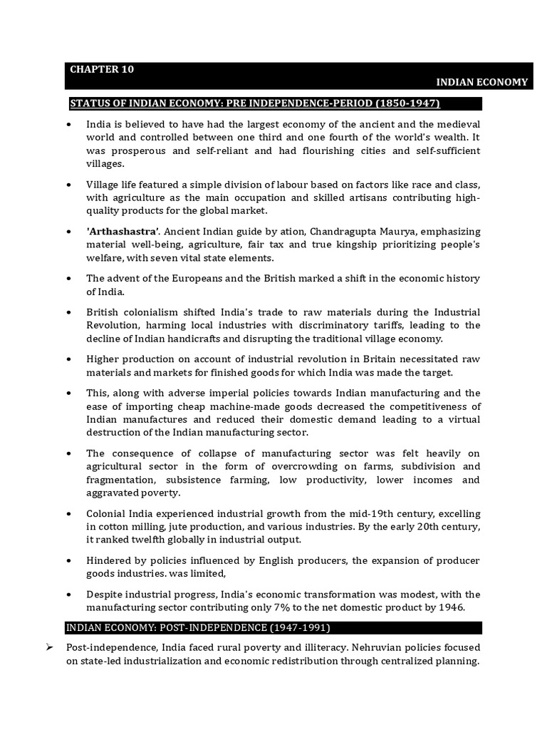 Chapter 10 important notes indian economy f0a66ad3 adb4 4a4c 82e7