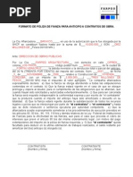 Ejemplo de Carta Responsiva en Obra Civil