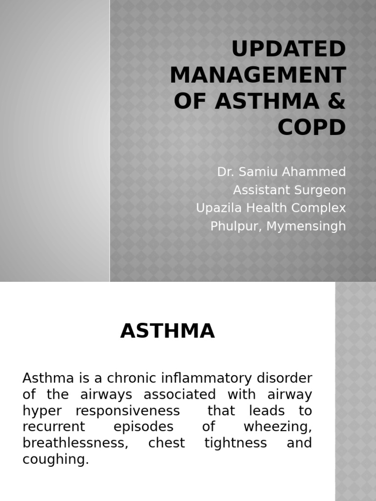 Asthma & COPD | PDF | Asthma | Chronic Obstructive Pulmonary Disease