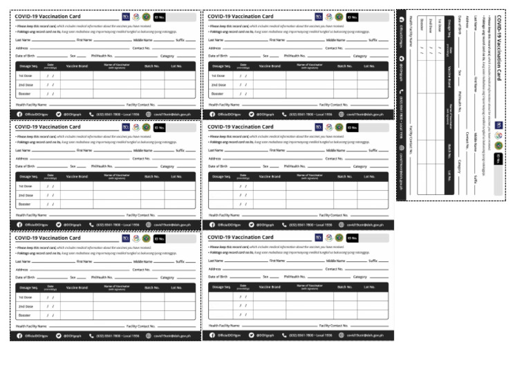 Covid 19 Booster Card | PDF