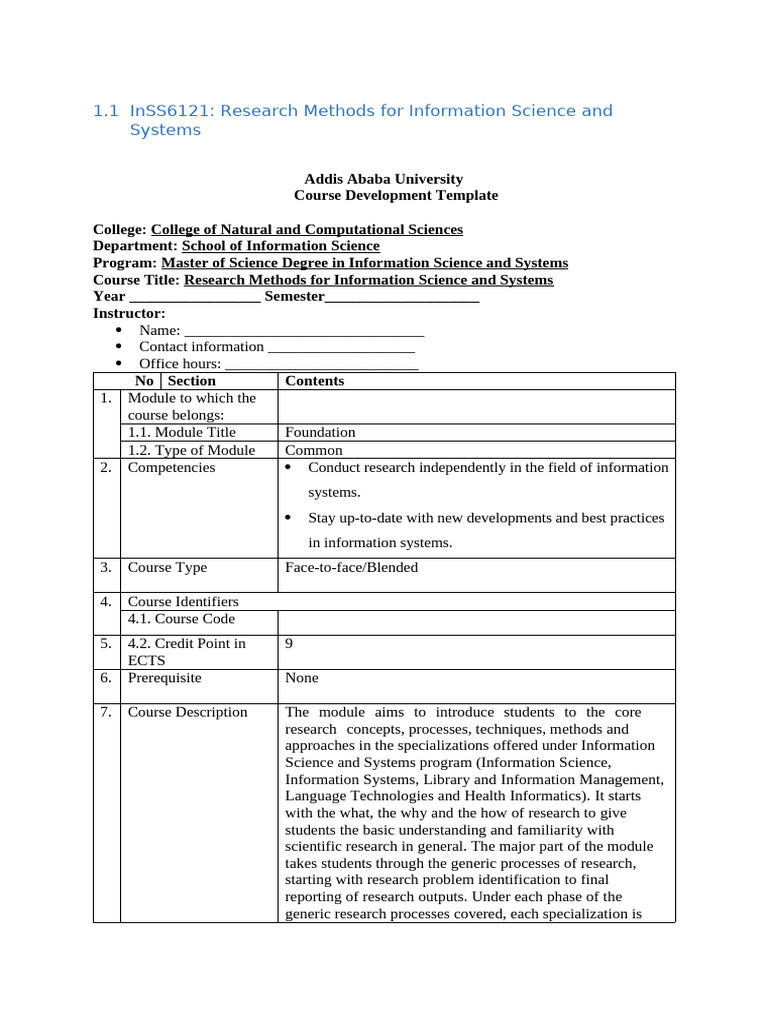 Research Methods in Information Systems | PDF | Methodology | Science