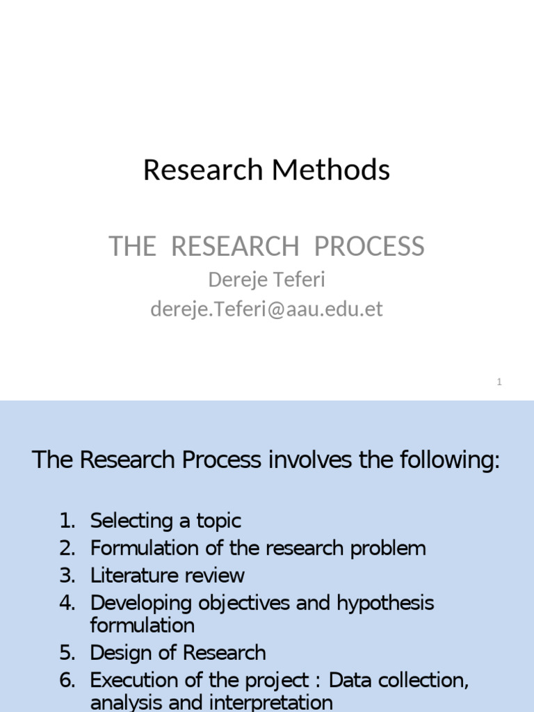 Research Process and Methodology Guide | PDF | Experiment | Hypothesis