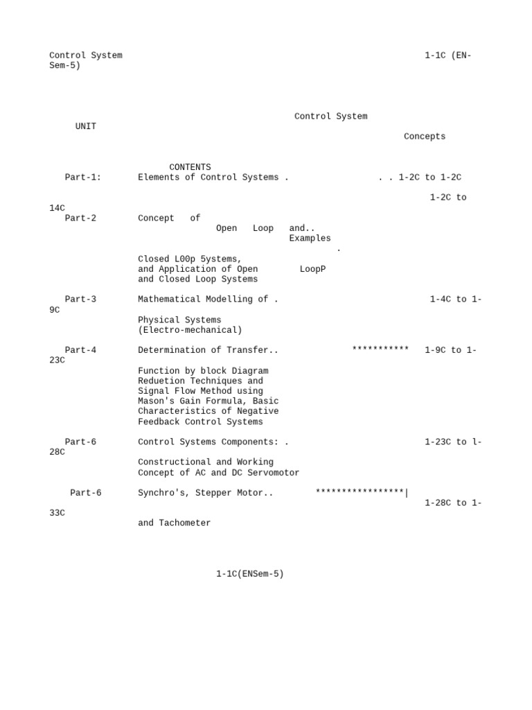 Control System Analysis and Design | PDF | Feedback | Electric Motor