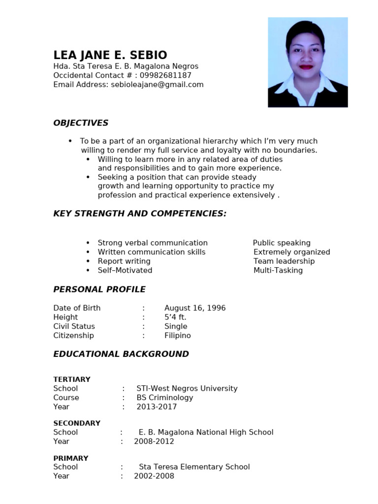 Aspiring Professional Resume | PDF