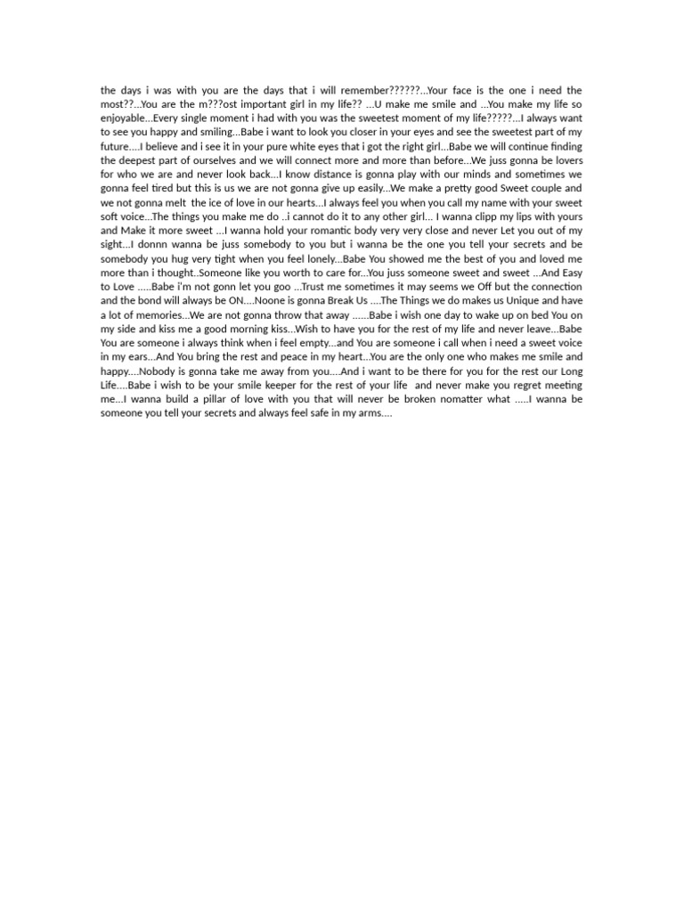 Sweet Love Letters for Her | PDF