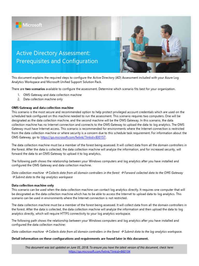 Active Directory Assessment Setup Guide | PDF | Active Directory ...