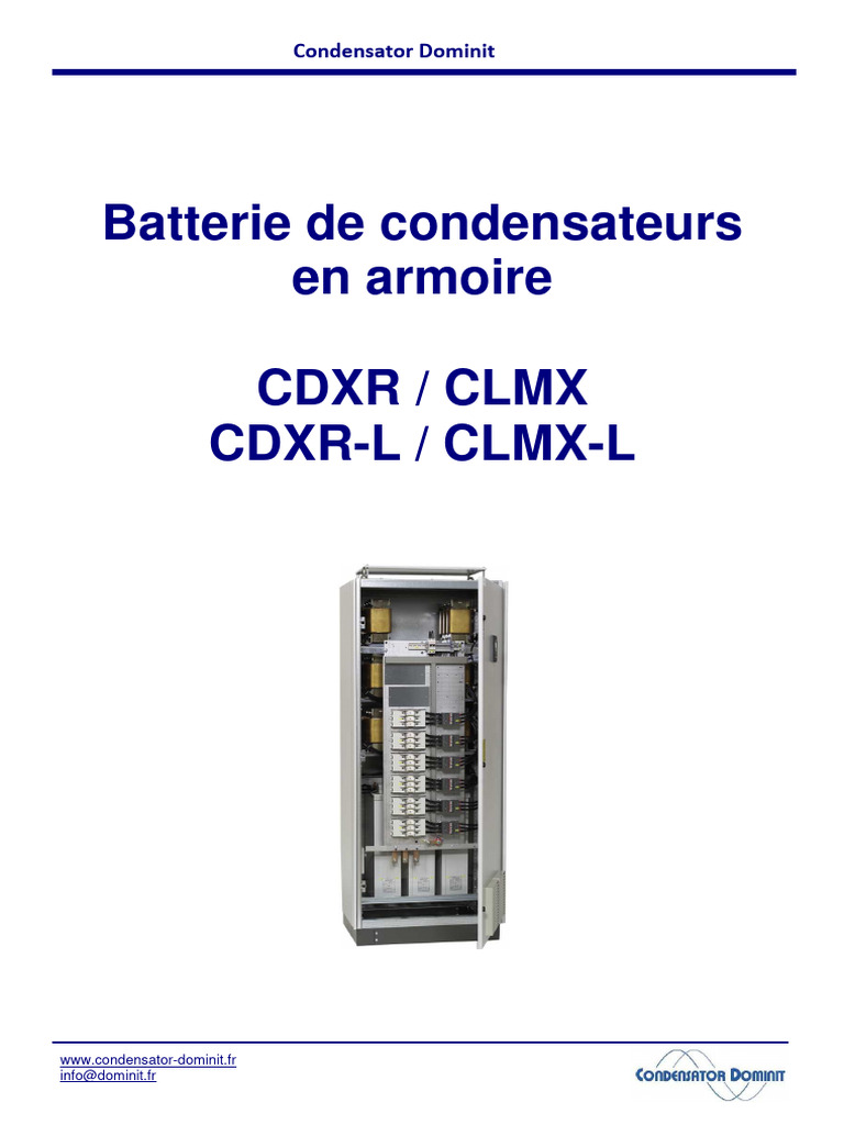 Batterie de Condensateurs Triphasés | PDF | Condensateur ...