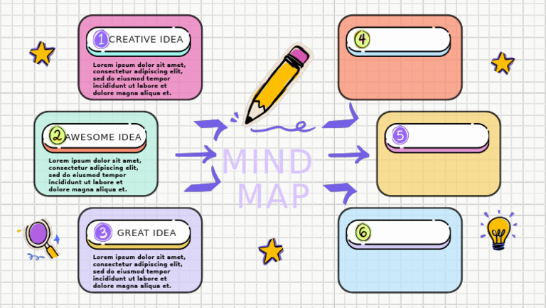 Colorful Creative Mind Map Brainstorm | PDF